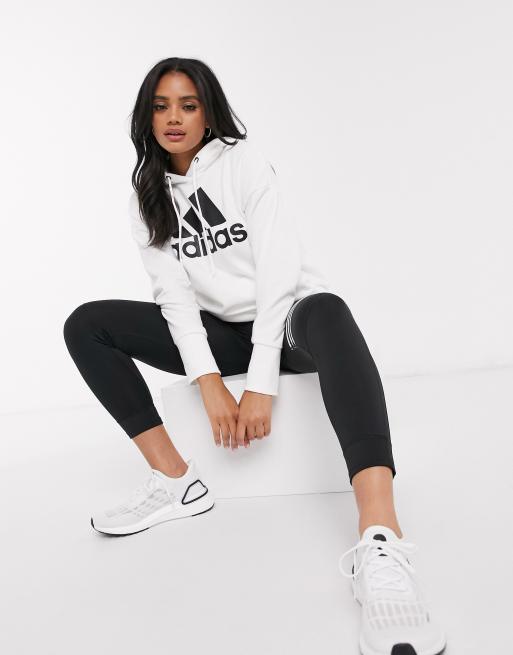 Felpa adidas sales bianca e nera