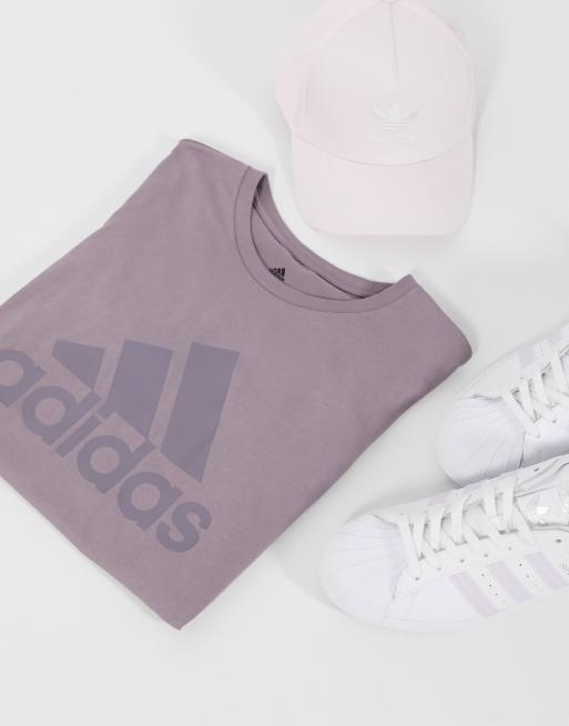 adidas Badge of Sport t-shirt in legacy purple | ASOS