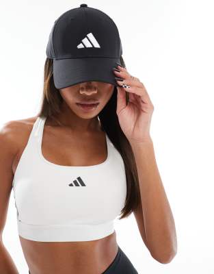 adidas performance adidas Baseball cap with 3 bar logo in black