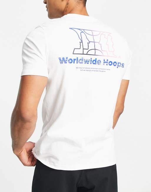 adidas - Basketbal Hoops Story - T-shirt in wit
