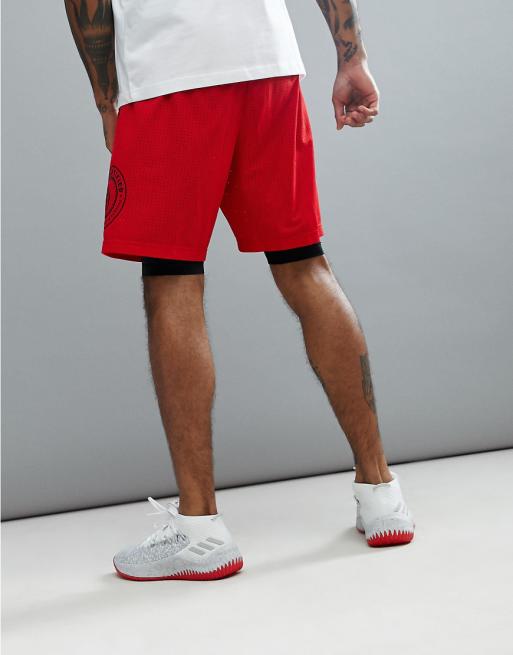 adidas 2-in-1 shorts - dame adidas 2-in-1 shorts - dame