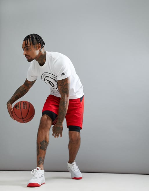 adidas 2-in-1 shorts - dame adidas 2-in-1 shorts - dame