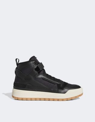 adidas Basketball Forum trainers in black - ASOS Price Checker