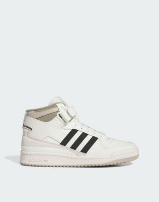 adidas Basketball Forum trainers in off white and black - ASOS Price Checker