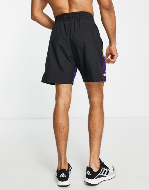 adidas Basketball Galaxy shorts in black