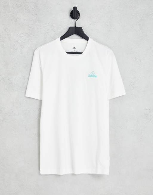 adidas - Basketball Globe - T-shirt imprimé au dos - Bleu marine, 3 de 4