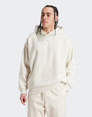 adidas Basketball hoodie in white