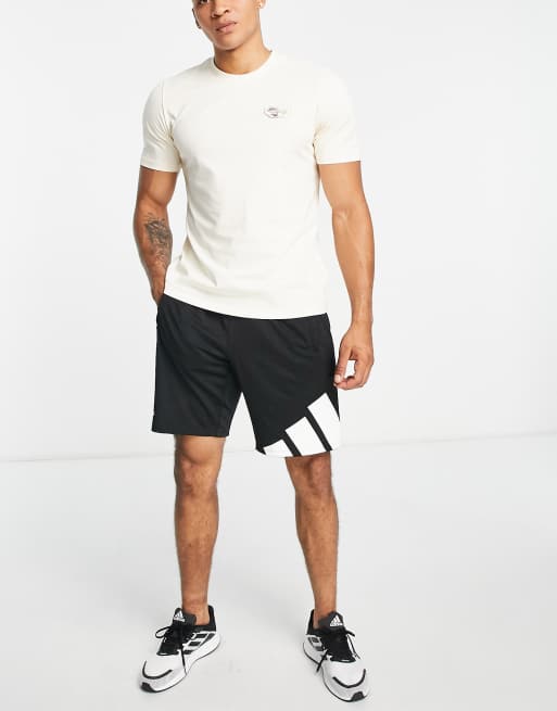 adidas - Basketball Hoops Story - T-shirt - Blanc cassé, 3 de 4