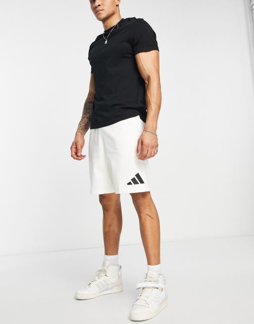 adidas Basketball James Harden shorts in off white, 3 of 4