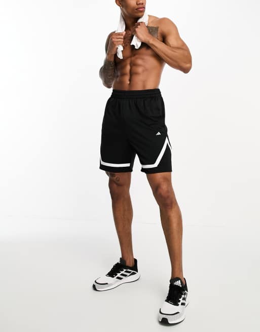 adidas Basketball Pro Block shorts in black ASOS