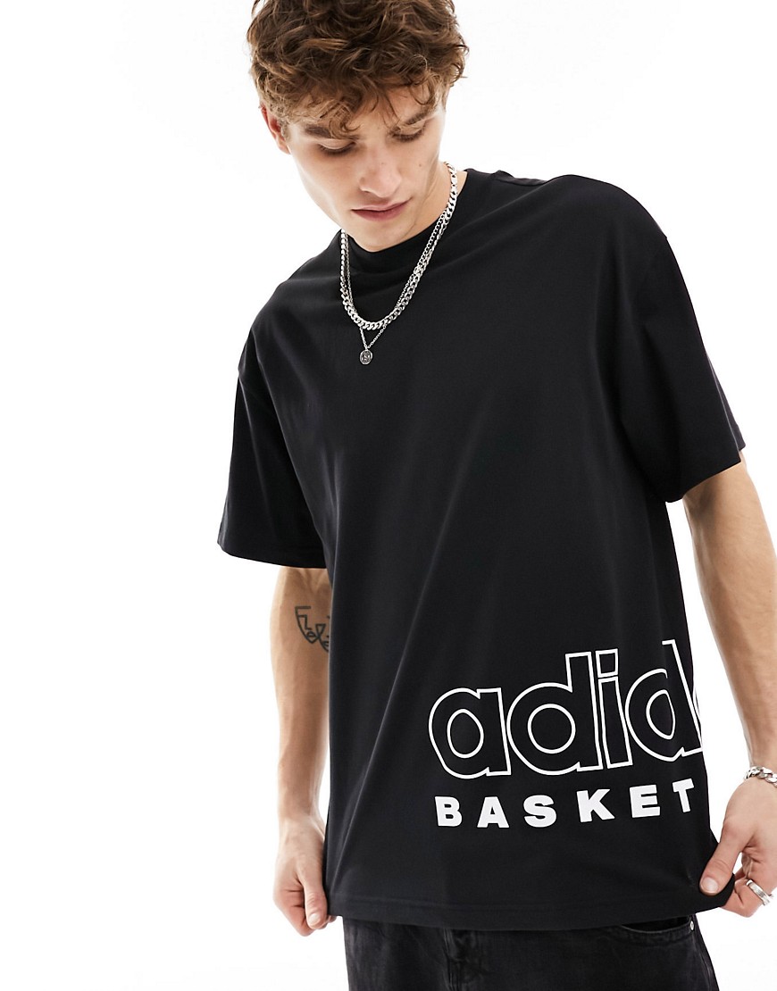 adidas Basketball Select t-shirt in black