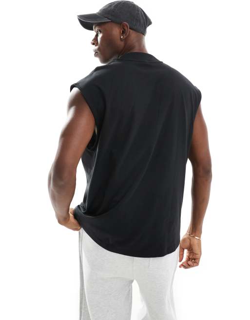 adidas Basketball sleeveless tee in black ASOS