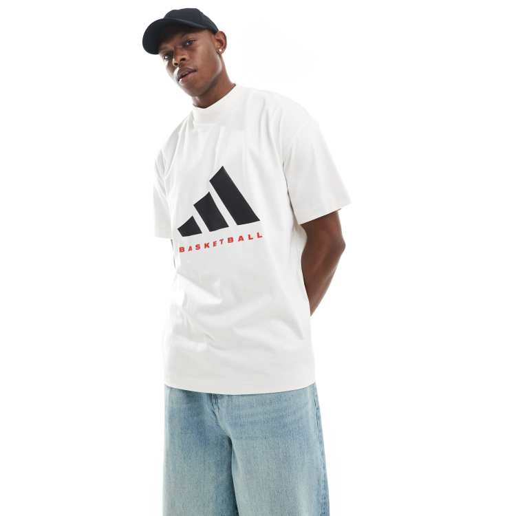 Tee shirt adidas blanc et rouge on sale