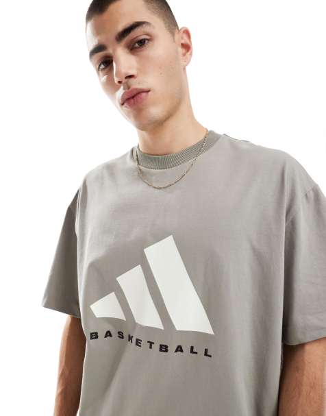 adidas - Basketball - T-shirt grigia - view 1