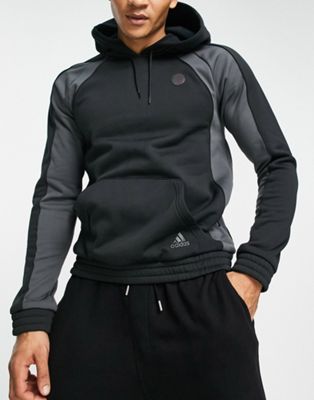 adidas Basketball x Harden hoodie in black and grey