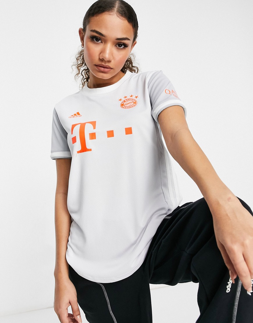 Adidas - Bayern Munich F.C. - Grå t-shirt i jersey