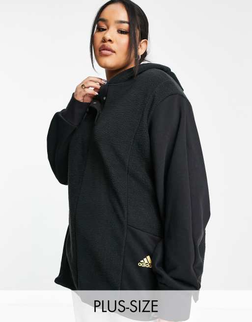 adidas – Beat The Cold Plus – Svart huvtröja