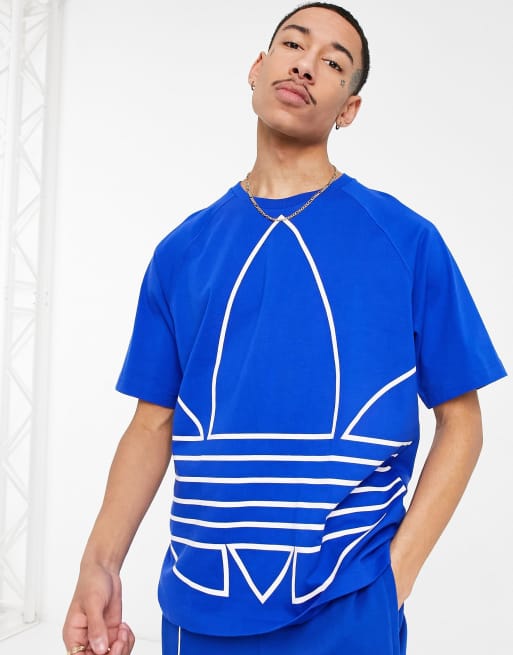 Adidas big best sale trefoil tee