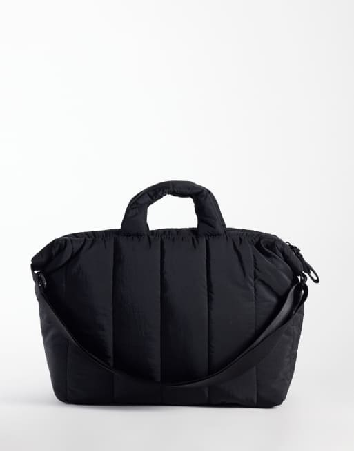 adidas - bolsa tote de entrenamiento de invierno en negro, 4 de 4