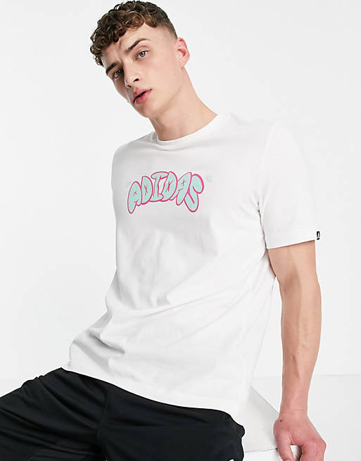 adidas bubble logo t-shirt in white | ASOS