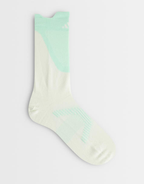 adidas - calcetines ligeros de running en verde - view 1