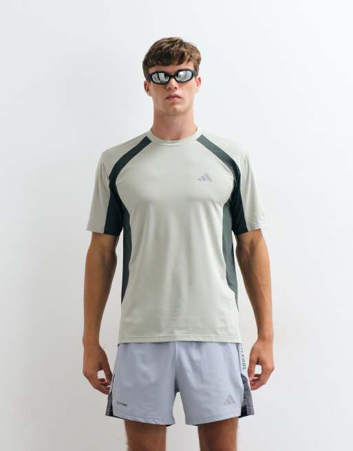 adidas - camiseta técnica Training en verde salvia, 3 de 5