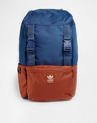 adidas navy and brown campus backpack