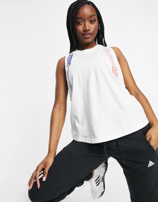 Canotta adidas bianca online