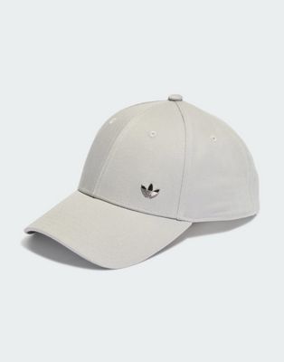 adidas unisex Metallic Trefoil Baseball Cap in Grey - ASOS Price Checker