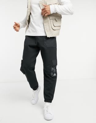 adidas cargo joggers in black | ASOS