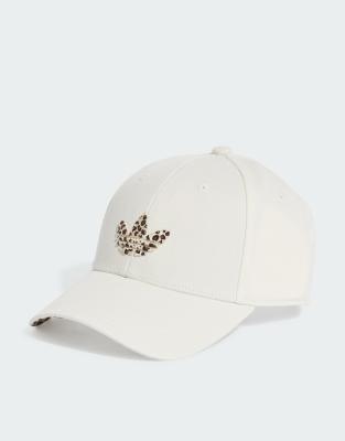 adidas - Casquette avec imprimé léopard - Blanc