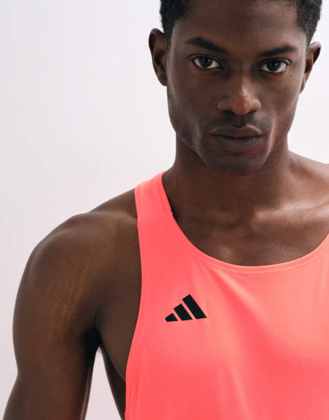 adidas - chaleco Adizero Running en rosa - view 1