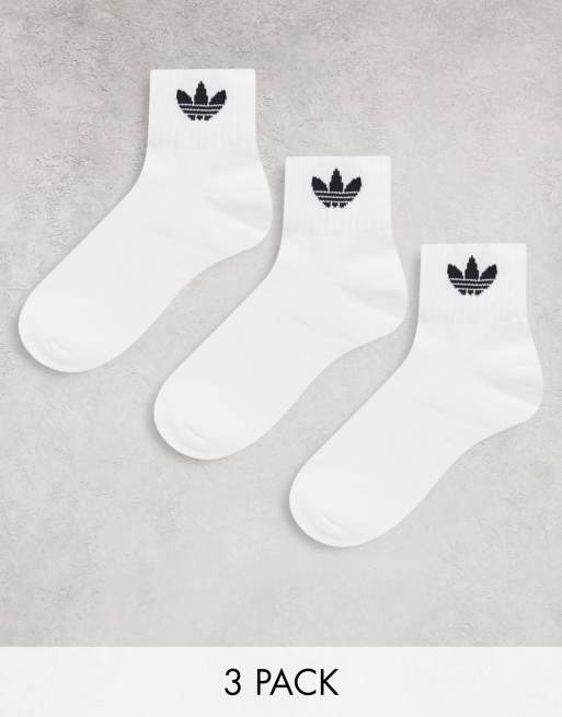 adidas Chaussettes mi hautes Blanc