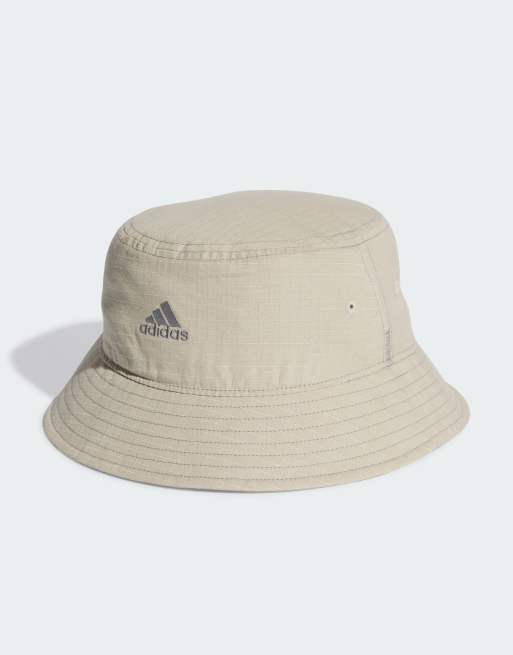 adidas classic cotton bucket hat in beige | ASOS