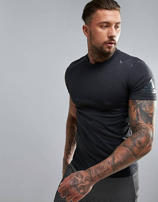 opmerking zwak Aarde Adidas Climachill Gym T-Shirt In Black | ASOS