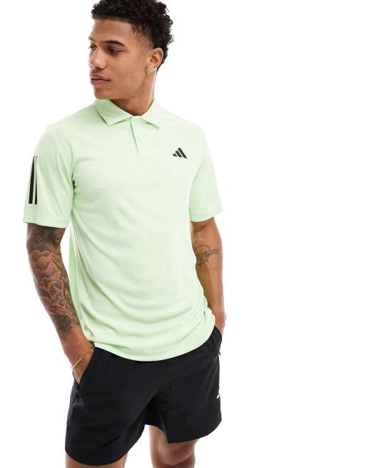 adidas - Club Tennis - Polo verde con 3 strisce