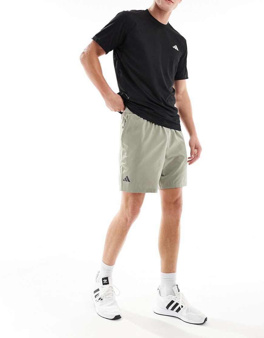 adidas Club Tennis stretch woven shorts in green