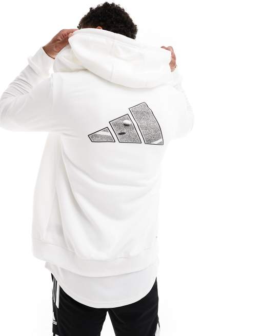 adidas - Club Tennis Teamwear - Sweat à capuche zippé - Blanc