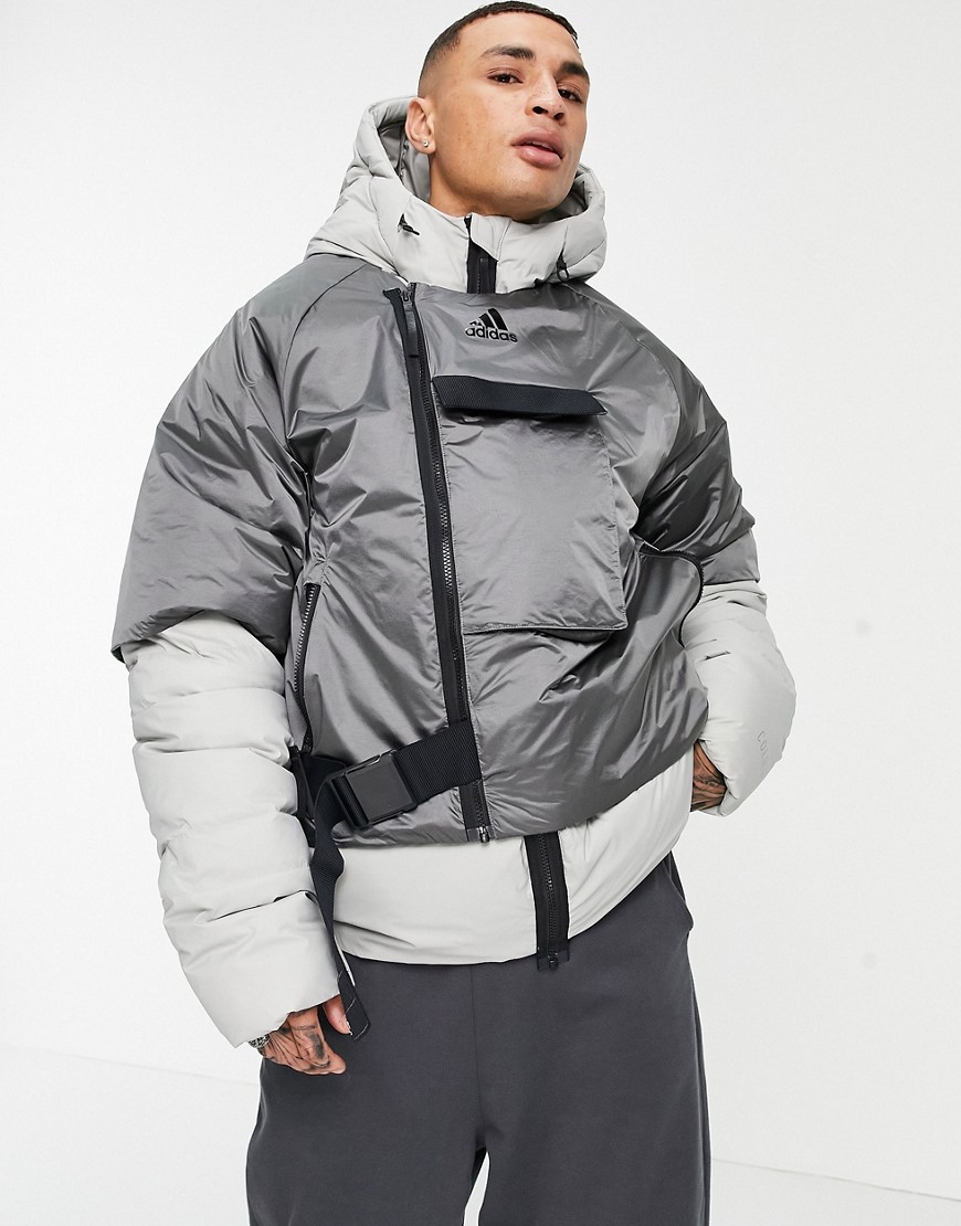 Adidas COLD RDY down jacket in grey