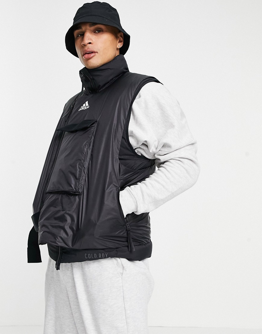 Adidas COLD RDY down vest in black