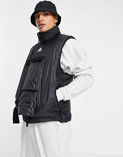 adidas COLD RDY down vest in black
