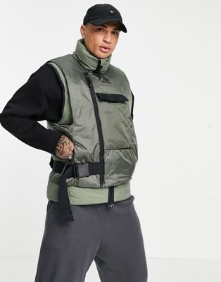 adidas COLD RDY down vest jacket in green - ASOS Price Checker