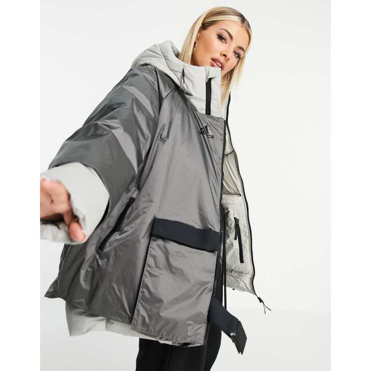 adidas COLD.RDY down jacket in grey | ASOS