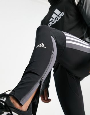 Joggers adidas - Collants de course avec effet color block gris - Noir