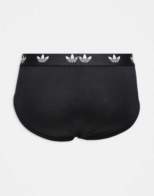 adidas - Comfort Flex - Lot de 3 slips en coton - Noir, 3 de 3