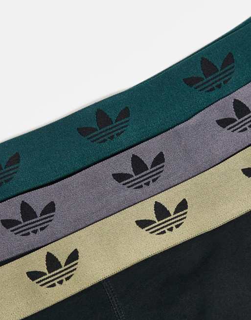 adidas – Comfort Flex – Svarta trunks i bomull med midjeband ton-i-ton, 3-pack, 2 av 3