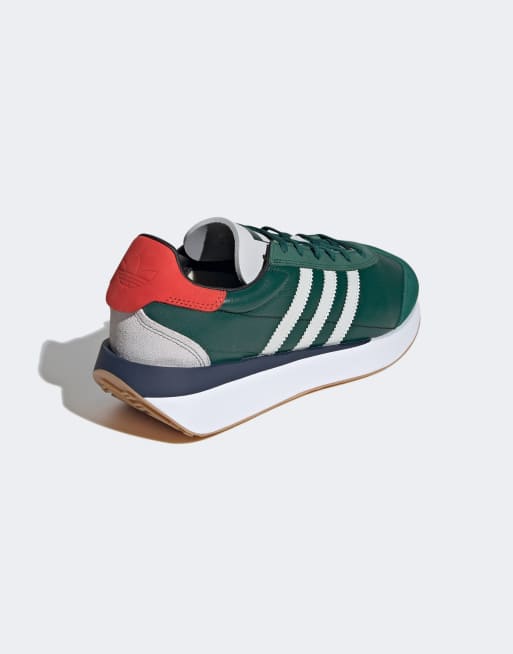 Adidas country 2025 verdi pelle