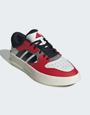 adidas - Court 24 - Schuhe in Better Scarlet/Core Black-Rot