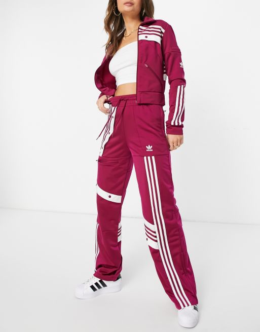 Burgundy hot sale adidas joggers