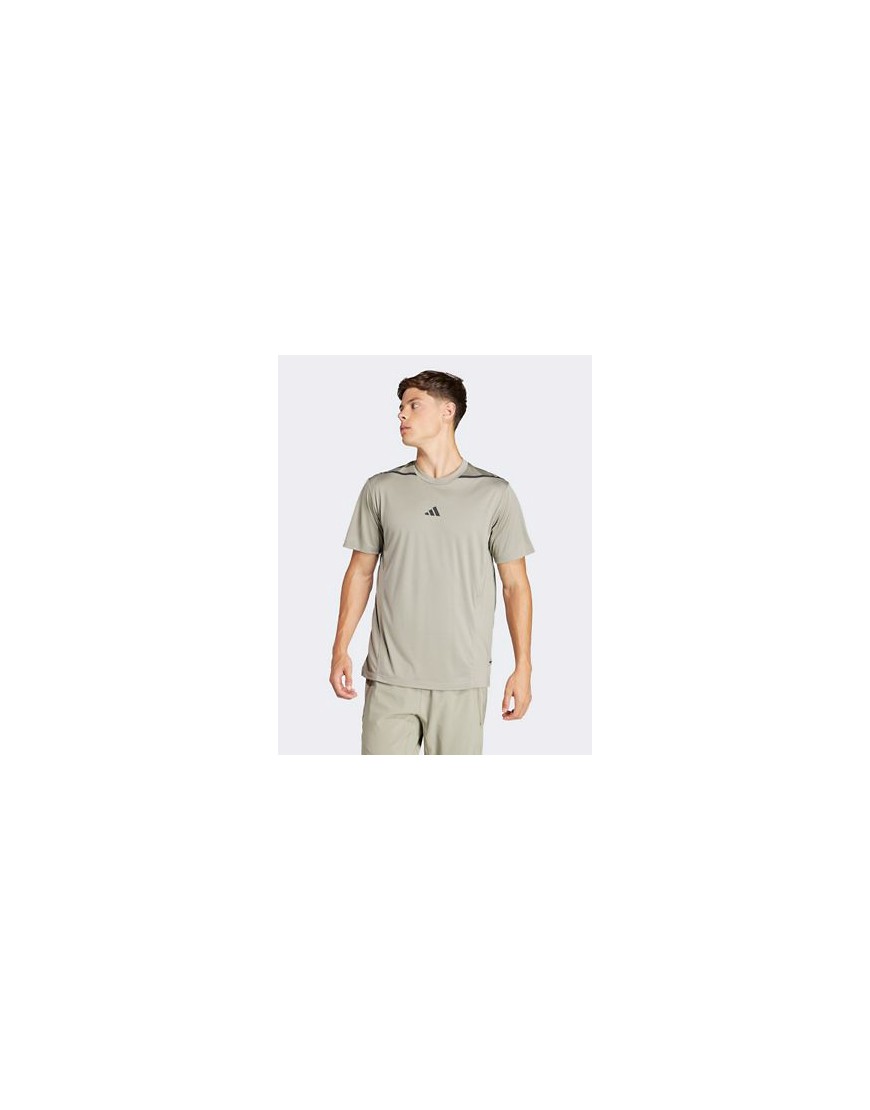 adidas Designed for Training Adistrong workout t-shirt in green-Neutral